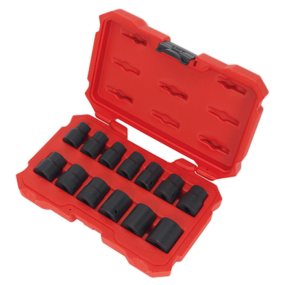 Sealey 13pc 1/2"Sq Drive Lock-On™ Impact Socket Set AK5616M