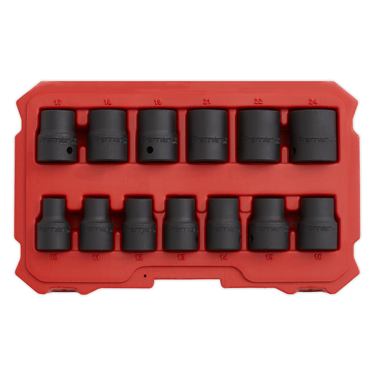 Sealey 13pc 1/2"Sq Drive Lock-On™ Impact Socket Set AK5616M