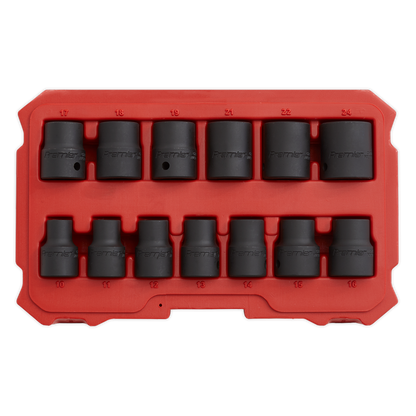 Sealey 13pc 1/2"Sq Drive Lock-On™ Impact Socket Set AK5616M