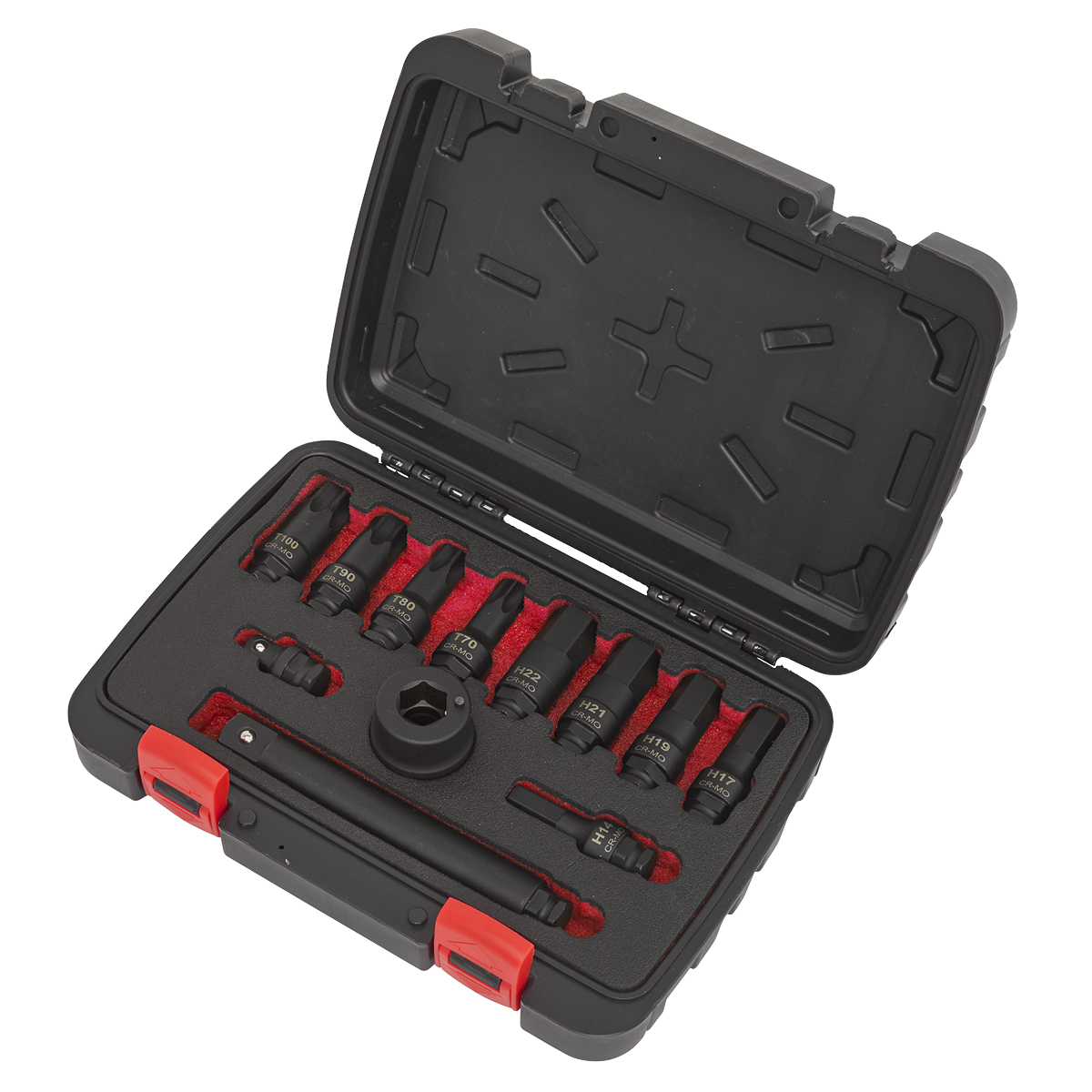Sealey 12pc 3/4"Sq Drive Impact Socket Bit & Accessories Set AK5617