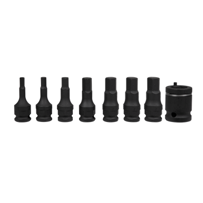 Sealey 8pc 3/8"Sq Drive Hex Impact Socket Bit Set AK5620