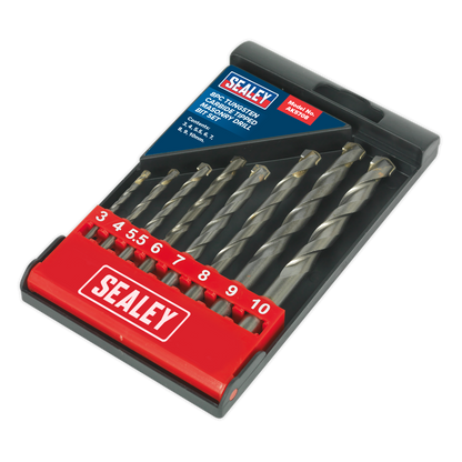 Sealey 8pc Tungsten Carbide Tipped Masonry Drill Bit Set AK5708