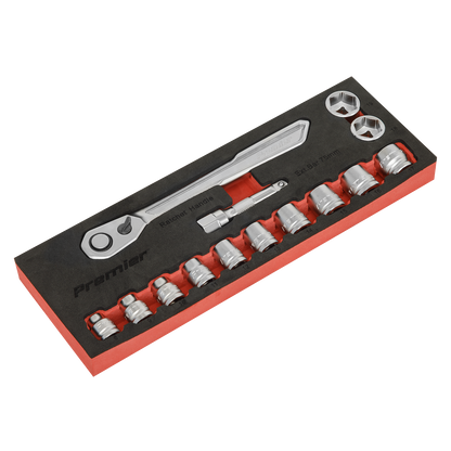 Sealey 14pc 3/8"Sq Drive Low Profile Socket Set - Platinum Series AK5785