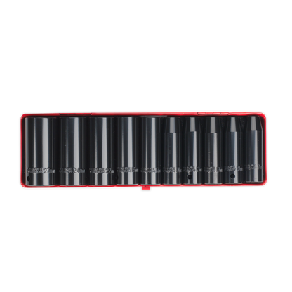 Sealey 10pc 1/2"Sq Drive Impact Deep Socket Set AK58/11M
