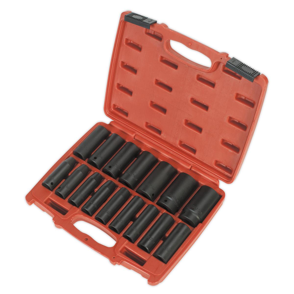 Sealey 16pc 1/2"Sq Drive Deep Impact Socket Set AK5816M