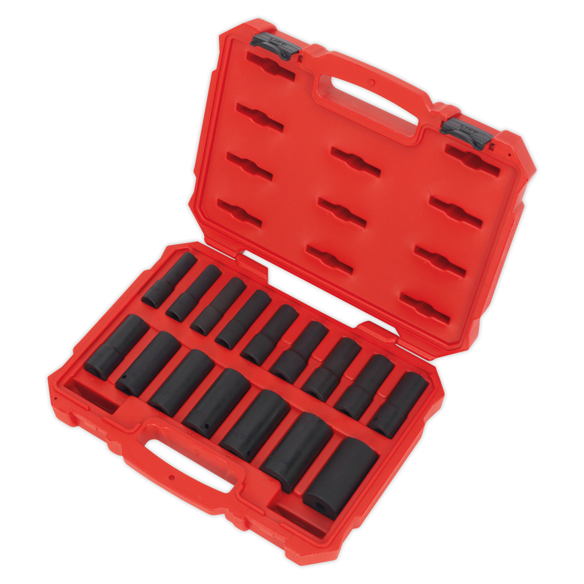 Sealey 16pc 1/2"Sq Drive Deep Lock-On™ Impact Socket Set AK5817M