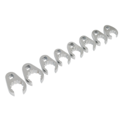 Sealey 8pc 1/2"Sq Drive Crow's Foot Spanner Set AK5981