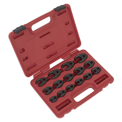 Sealey 15pc 3/8"Sq Drive Crow's Foot Spanner Set AK5983
