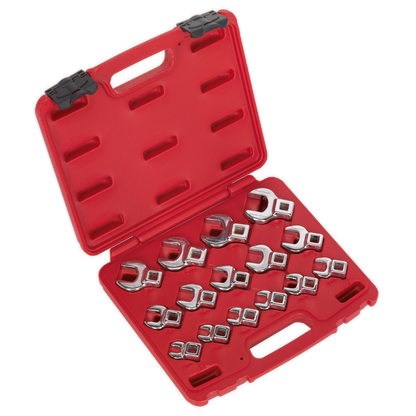 Sealey 15pc 3/8"Sq Drive Crow's Foot Spanner Set AK59891