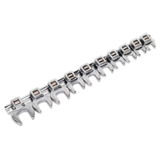 Sealey 10pc 3/8"Sq Drive Crow's Foot Spanner Set AK5989