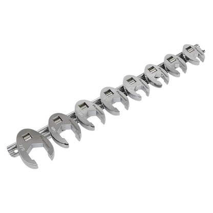 Sealey 8pc 3/8"Sq Drive Crow's Foot Spanner Set - Imperial AK599