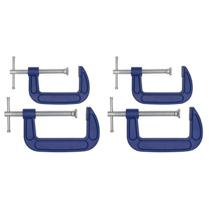 Sealey 75mm & 100mm - G-Clamp Set 4pc AK6003SET