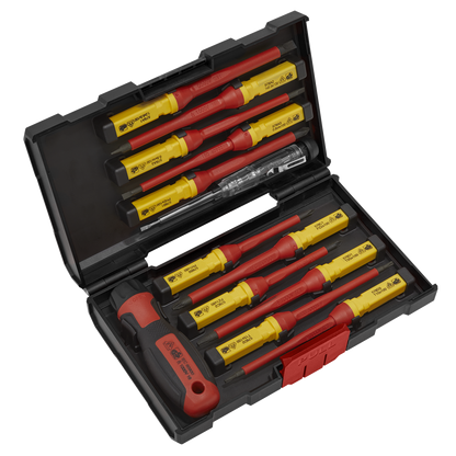 Sealey 13pc Interchangeable Screwdriver Set - VDE Approved AK6128