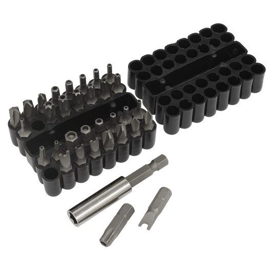 Sealey 33pc Security Bit & Magnetic Adaptor Set AK614
