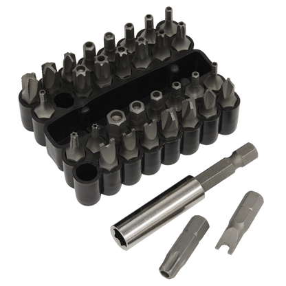 Sealey 33pc Security Bit & Magnetic Adaptor Set AK614