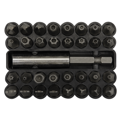 Sealey 33pc Security Bit & Magnetic Adaptor Set AK614