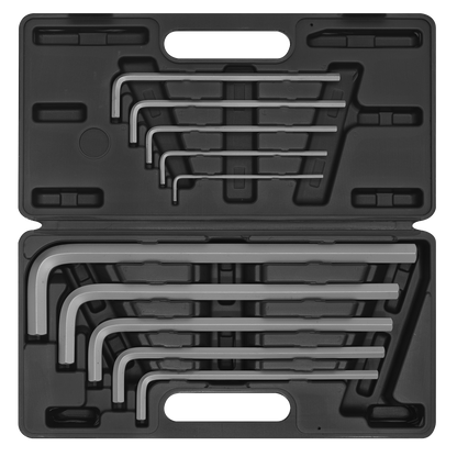 Sealey 10pc Extra-Long Jumbo Hex Key Set AK6143
