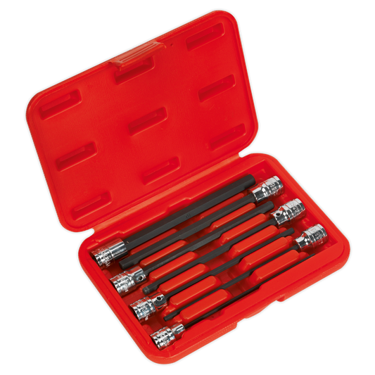 Sealey 7pc 3/8"Sq Drive Hex Socket Bit Set AK62255