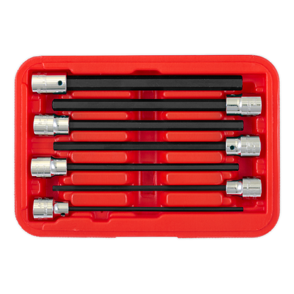 Sealey 7pc 3/8"Sq Drive Hex Socket Bit Set AK62255
