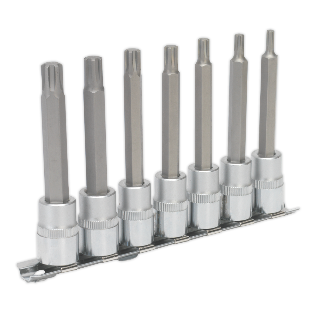 Sealey 7pc 3/8"Sq Drive Ribe Socket Bit Set AK6233