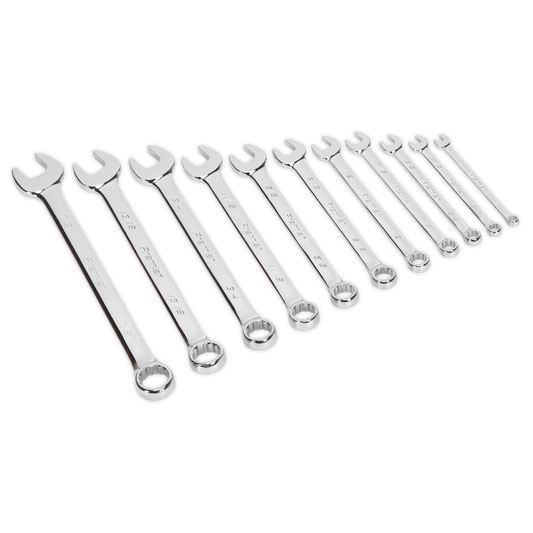 Sealey 11pc Combination Spanner Set - Imperial AK630AF