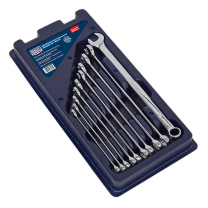 Sealey 10pc Extra-Long Combination Spanner Set AK6310