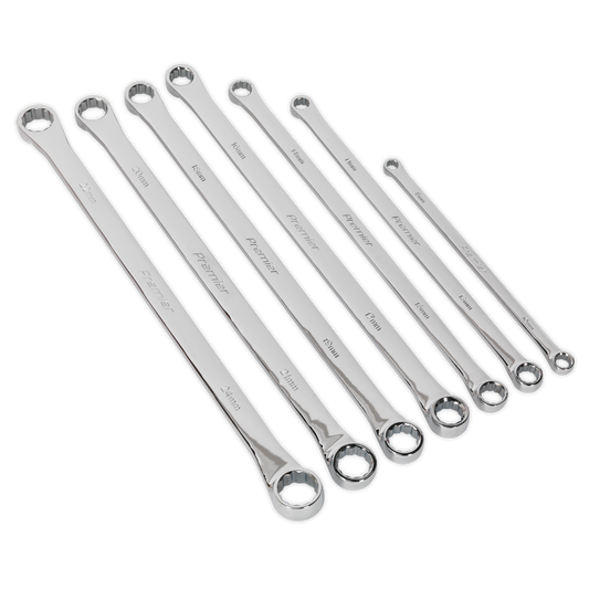 Sealey 7pc Extra-Long Double End Ring Spanner Set AK6311