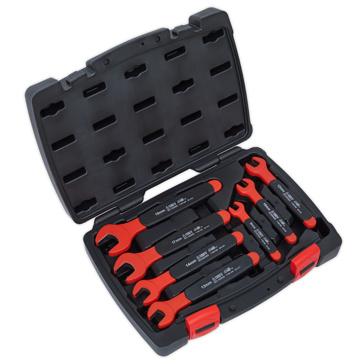 Sealey 7pc Insulated Open-End Spanner Set - VDE Approved AK63171