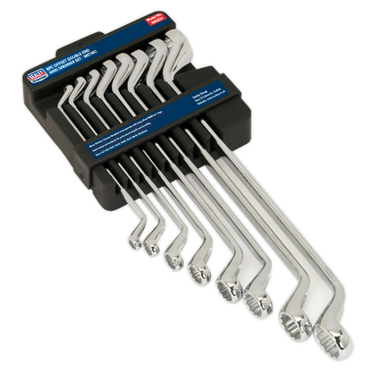 Sealey 8pc Offset Double End Ring Spanner Set - Metric AK6321