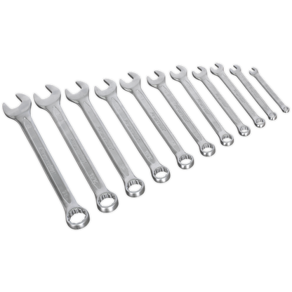 Sealey 11pc Combination Spanner Set - Imperial AK63254