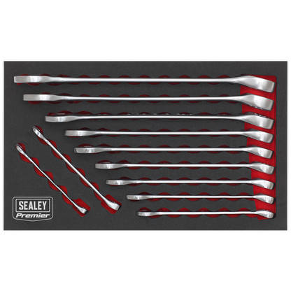 Sealey 11pc Combination Spanner Set - Imperial AK63254