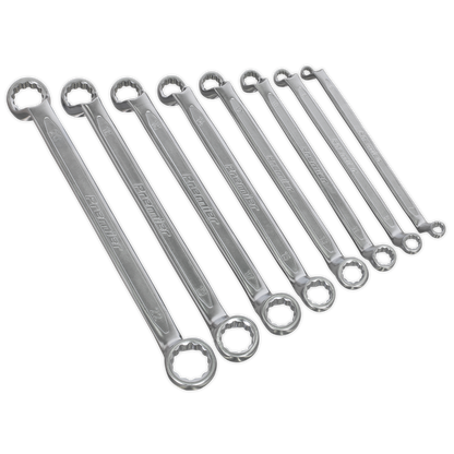 Sealey 8pc Offset Double End Ring Spanner Set AK63257