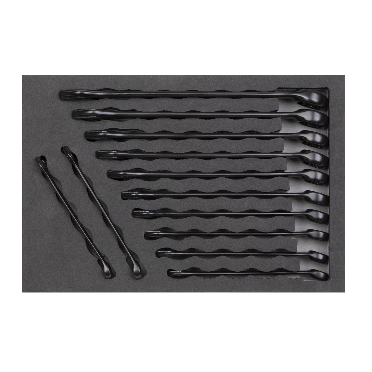 Sealey 12pc Combination Spanner Set - Black Series AK63263B