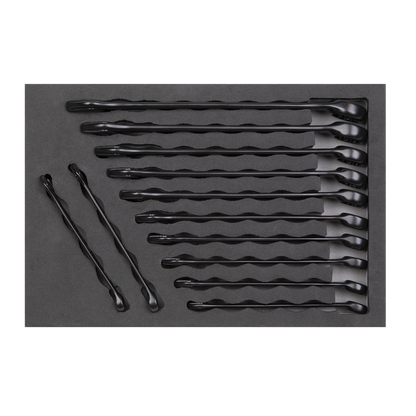 Sealey 12pc Combination Spanner Set - Black Series AK63263B