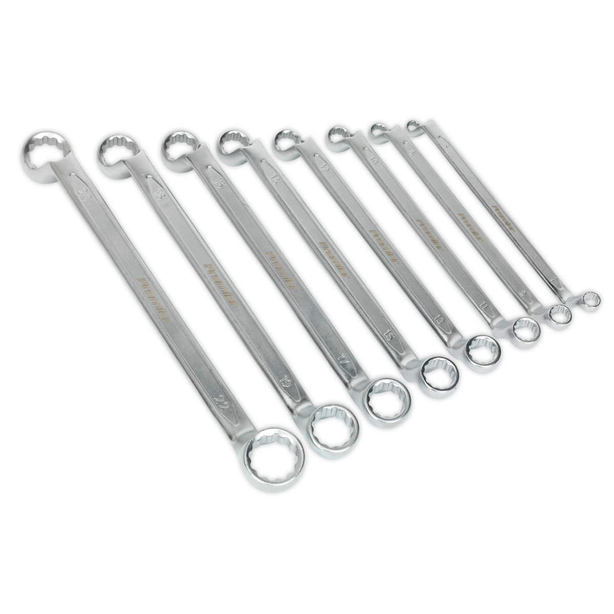 Sealey 8pc Offset Double End Ring Spanner Set AK6327