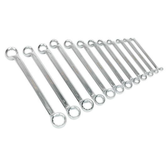 Sealey 12pc Offset Double End Ring Spanner Set AK6328