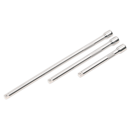 Sealey 3pc 1/4"Sq Drive Extension Bar Set AK6330