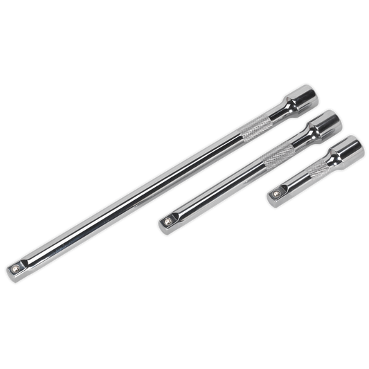 Sealey 3pc 3/8"Sq Drive Extension Bar Set AK6340