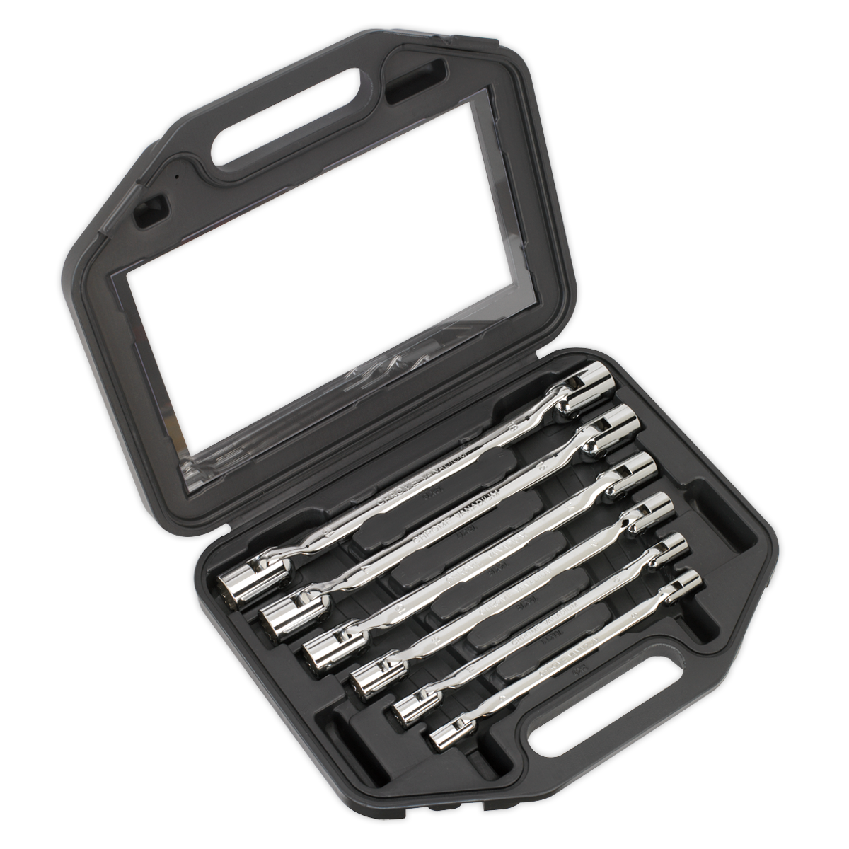 Sealey 6pc Double Flexi-Head Socket Spanner Set AK635