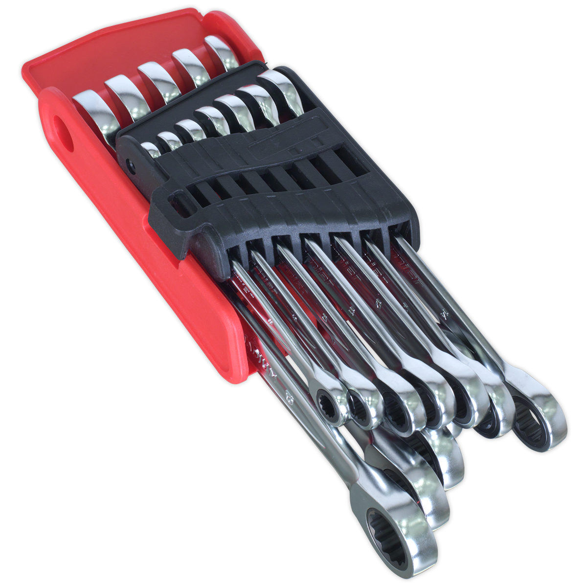 Sealey 12pc Ratchet Combination Spanner Set - Platinum Series AK63922