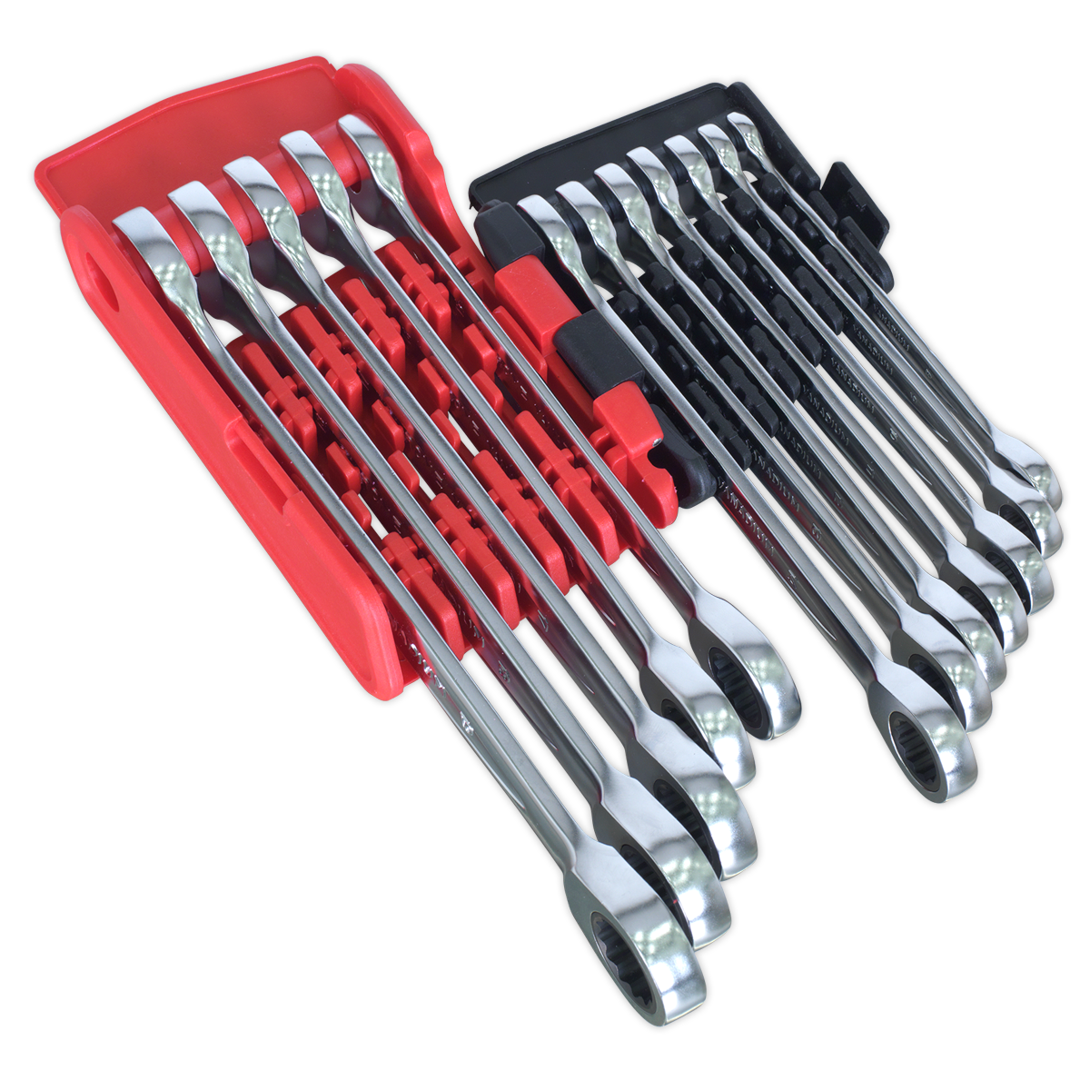 Sealey 12pc Ratchet Combination Spanner Set - Platinum Series AK63922