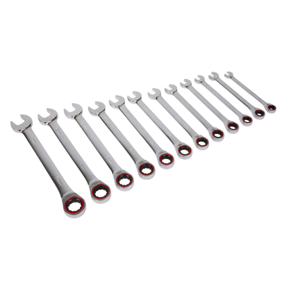 Sealey 12pc Combination Ratchet Spanner Set - Platinum Series AK63940
