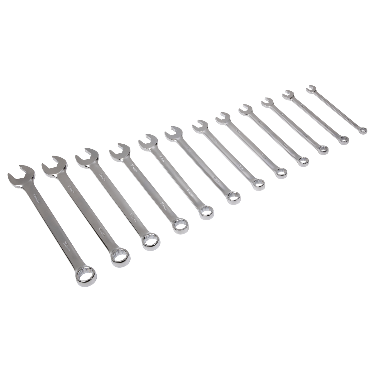 Sealey 12pc Anti-Slip Combination Spanner Set - Platinum Series AK63946