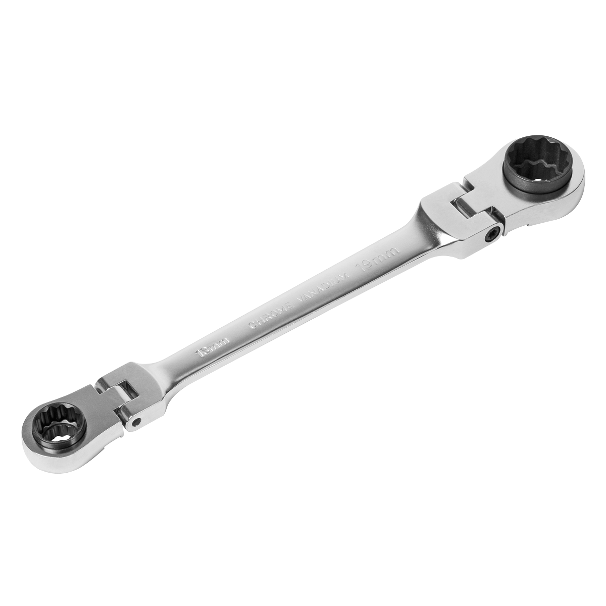 Sealey 4-in-1 Reversible Flexi-Head Ratchet Ring Spanner - Platinum Series AK63947
