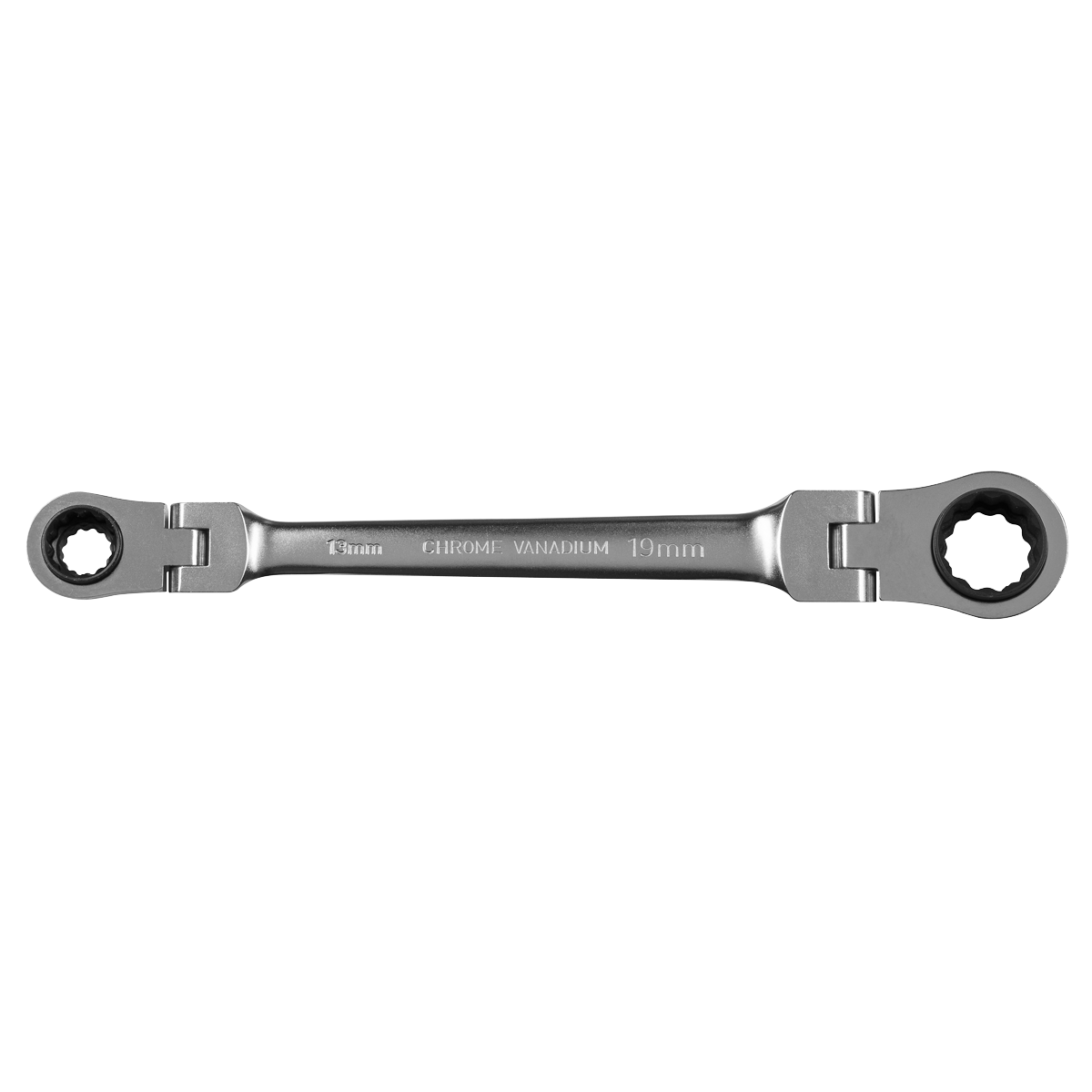 Sealey 4-in-1 Reversible Flexi-Head Ratchet Ring Spanner - Platinum Series AK63947
