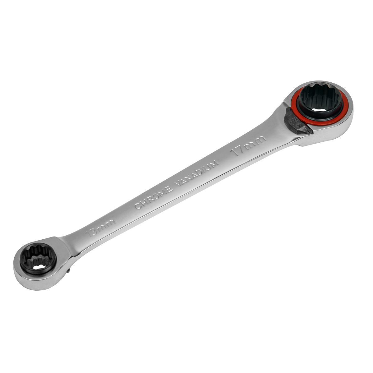 Sealey 4-in-1 Reversible Ratchet Ring Spanner - Platinum Series AK63948