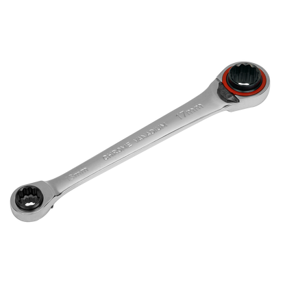 Sealey 4-in-1 Reversible Ratchet Ring Spanner - Platinum Series AK63948