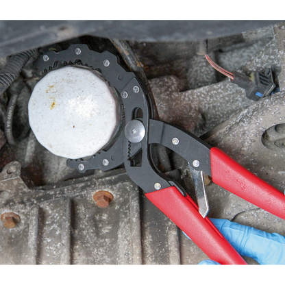 Sealey Auto-Adjusting Oil Filter Pliers AK6419