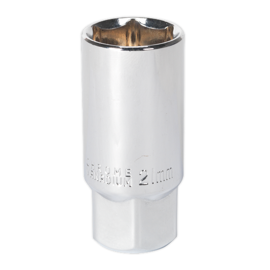 Sealey 21mm 1/2"Sq Drive Spark Plug Socket - Magnetic AK6544