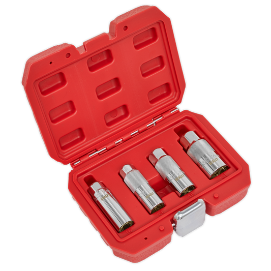 Sealey 4pc 3/8"Sq Drive Spark Plug Socket Set - Magnetic AK65561